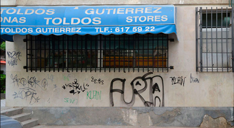 limpiar grafitis fachada