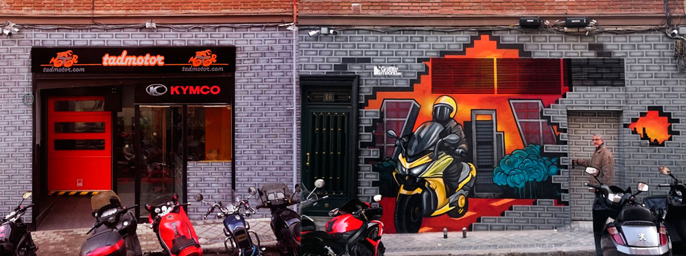 grafiti taller motos