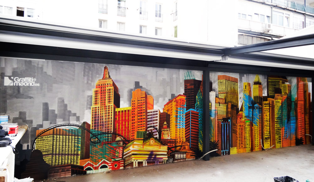 graffiti skyline newyork